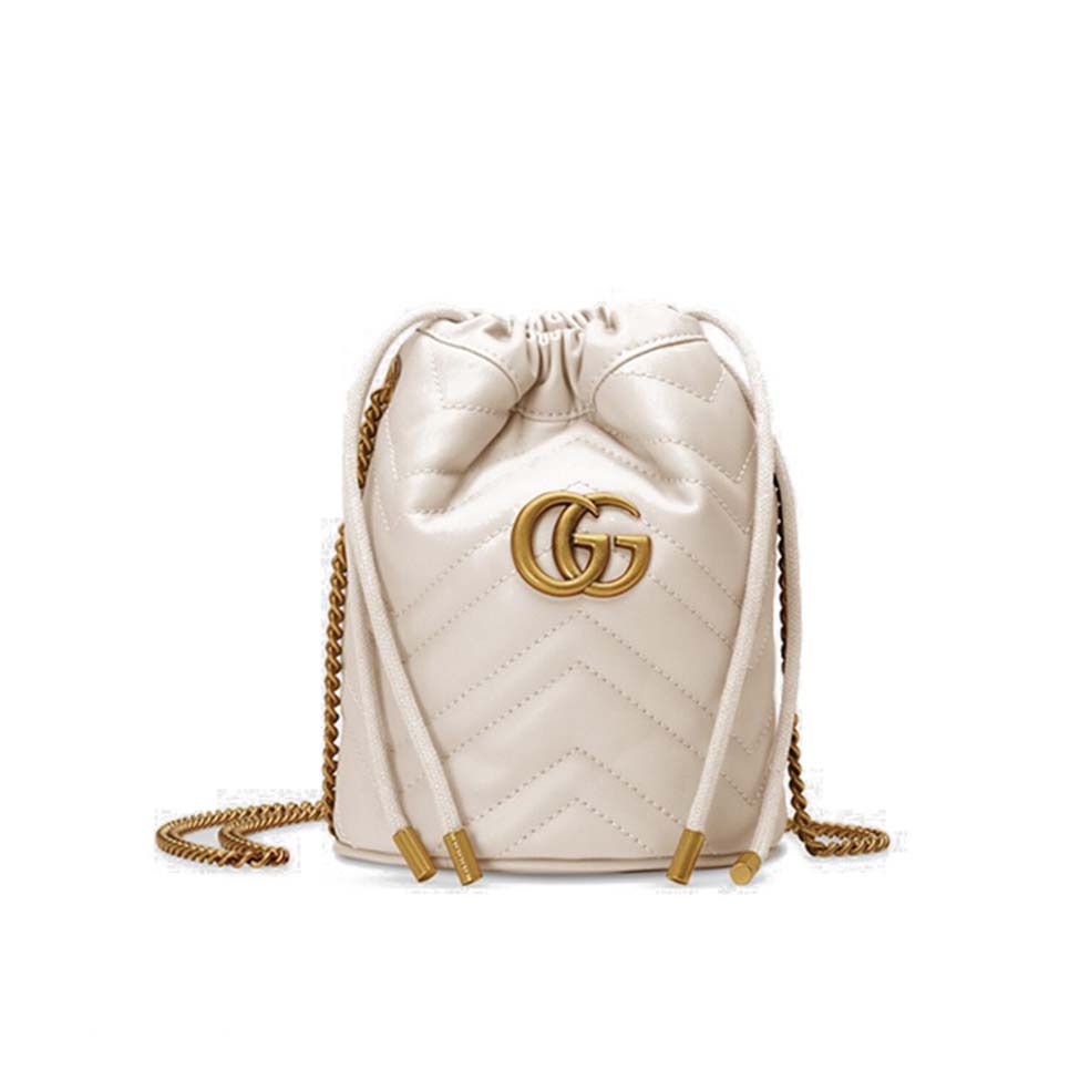 GUCCI GG MARMONT MINI BUCKET BAG 575163  (19*17*10.5cm)